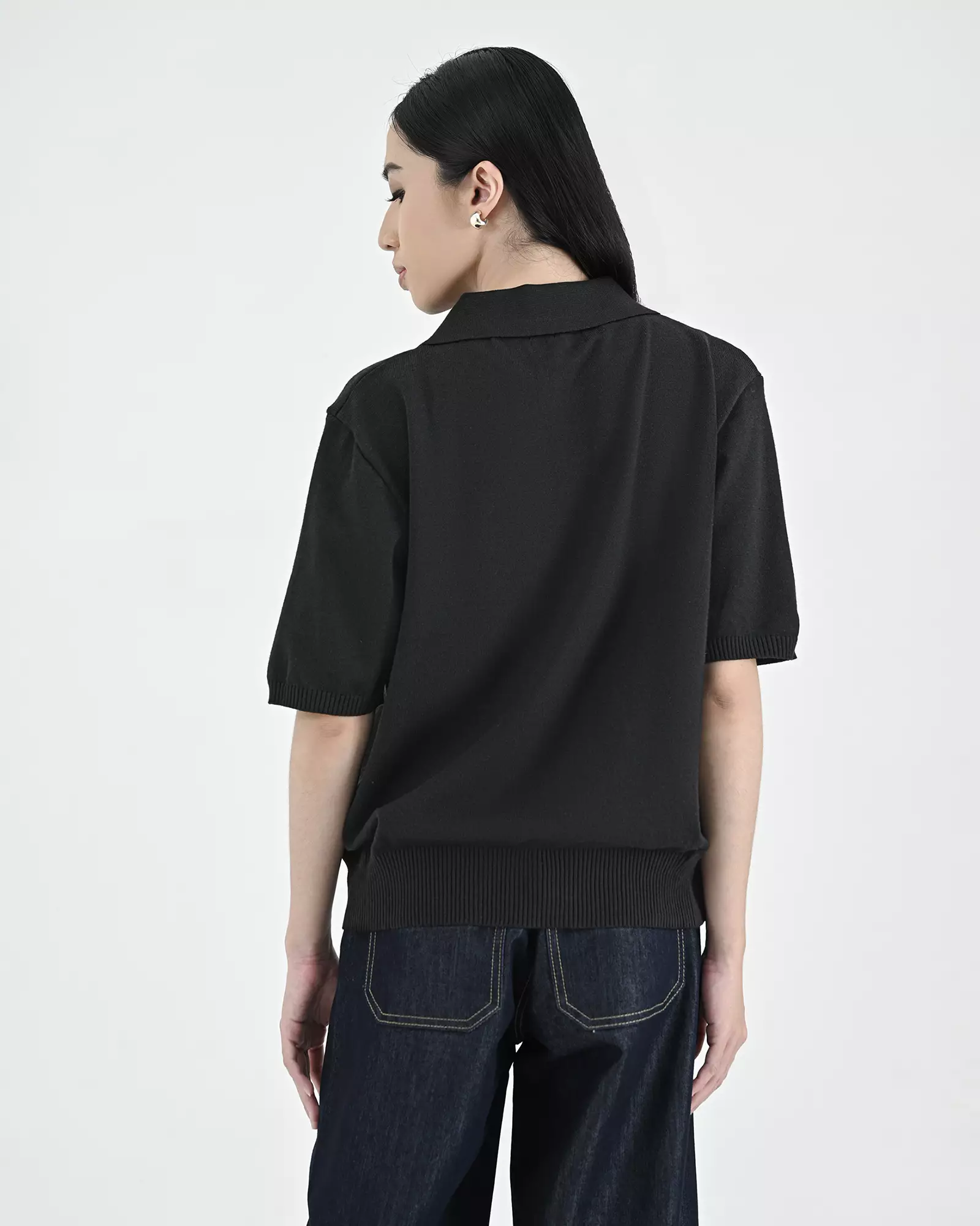 Geulis.id BORINI KNIT TOP - Black