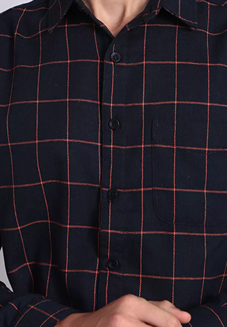 Kemeja Flanel Lengan Panjang E037J22