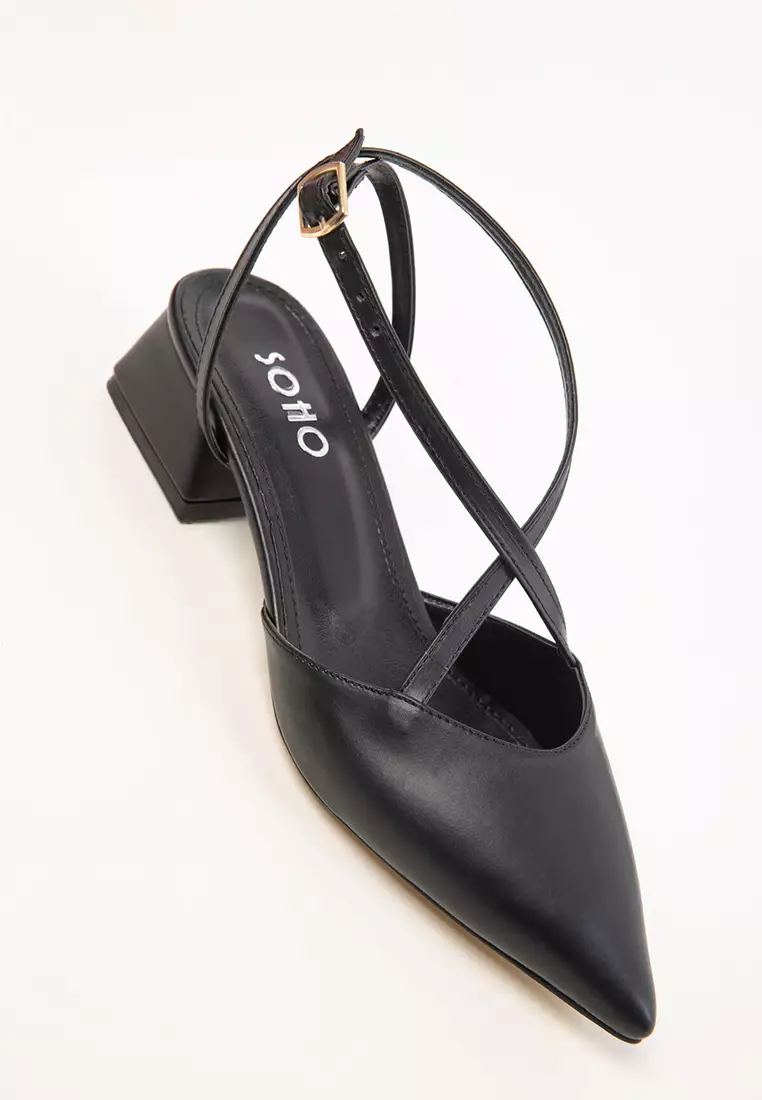 Black Women's Classic Heeled Shoes 20422