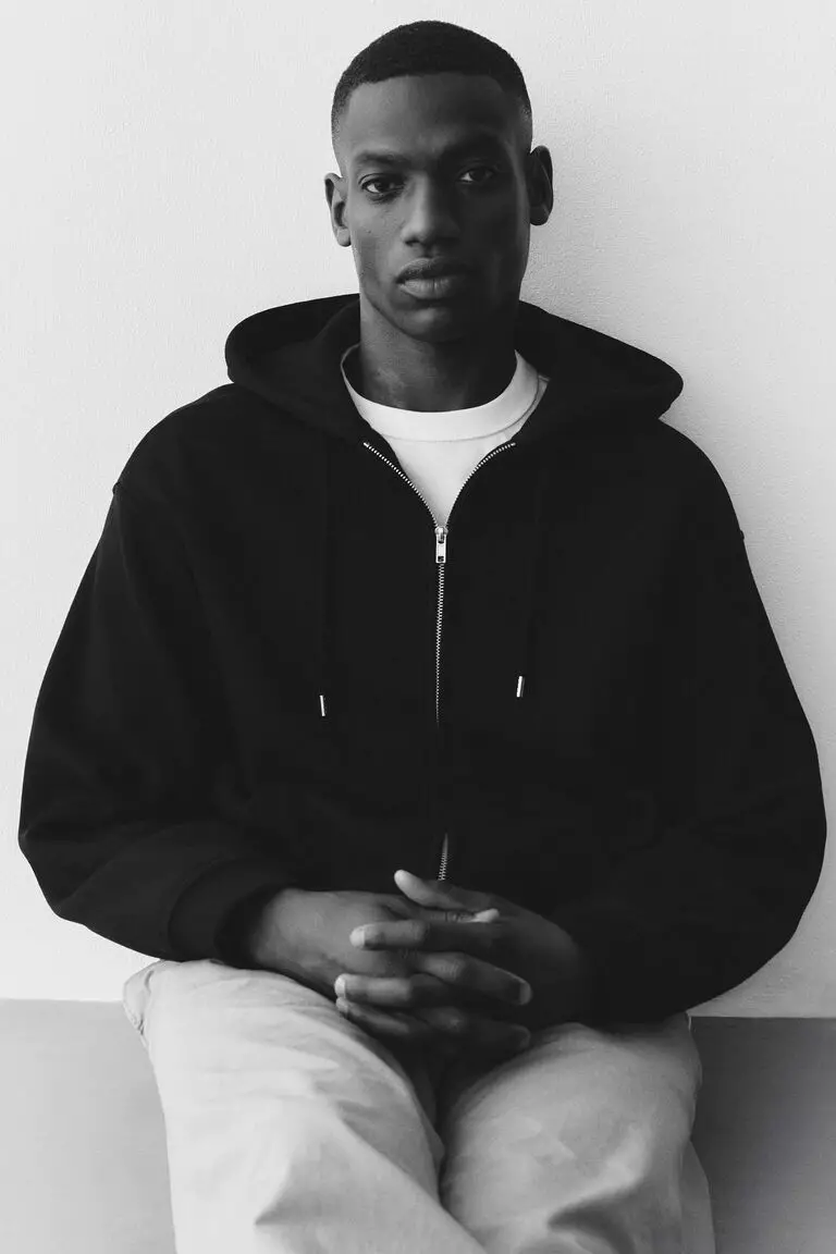 Zip-through hoodie