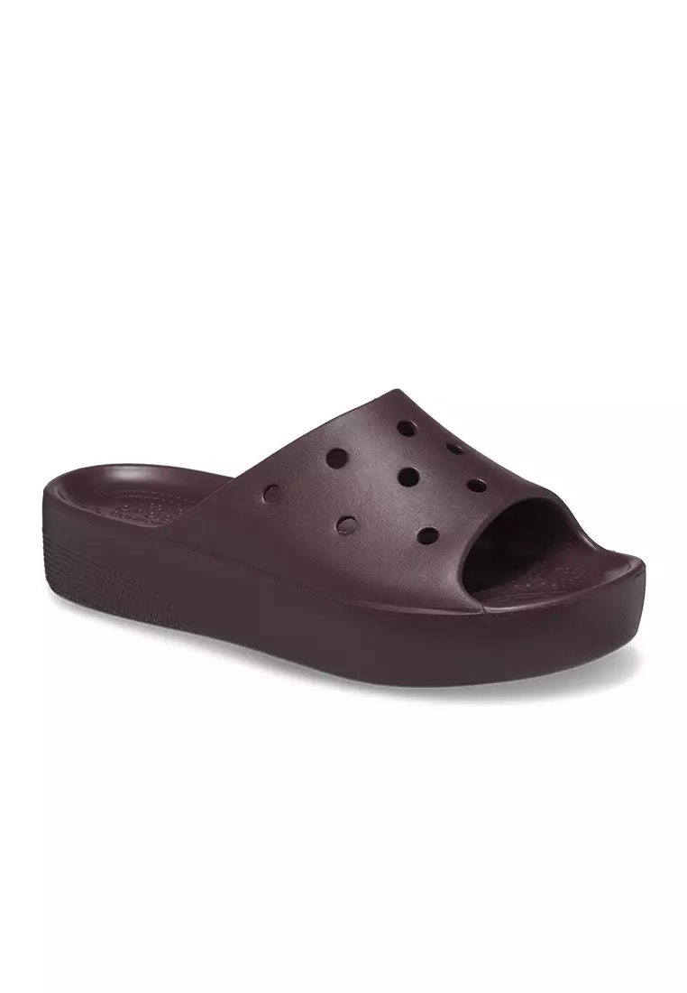 Classic Platform Slide in Dark Cherry