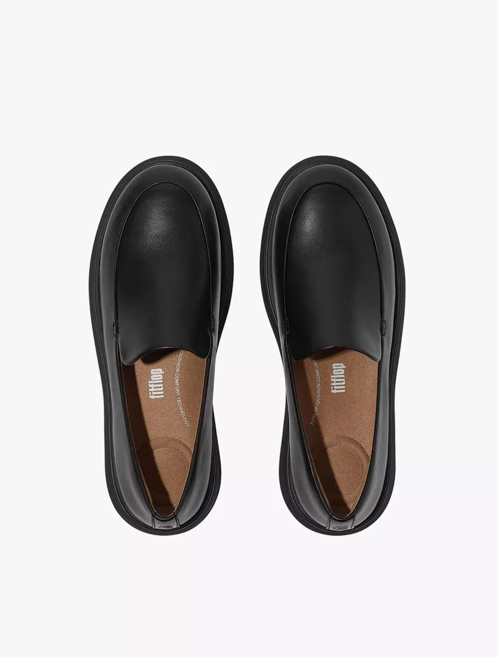 Fitflop IQ-Comff Leather  Loafers - All Black