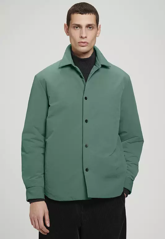 Relaxed Padded Nylon Overshirt