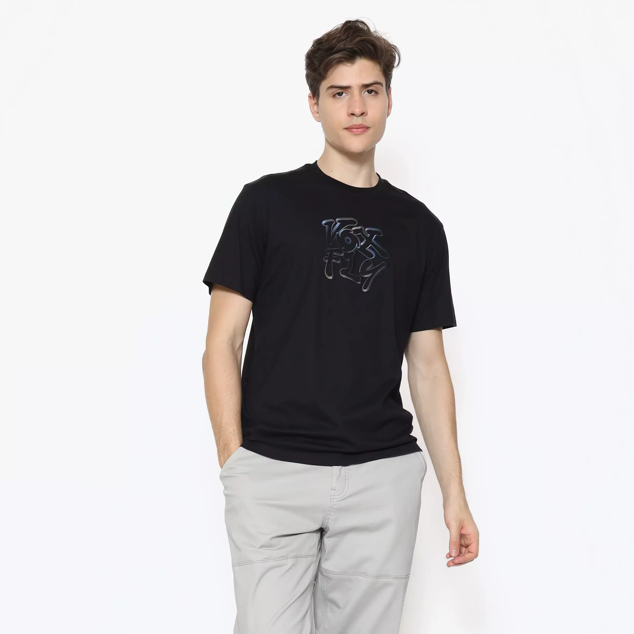 Voxfly Kaos lengan pendek Pria Holo Men Tee New Planet Surf