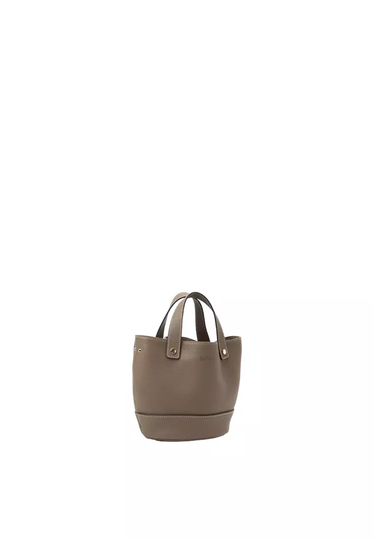 [網店限定] JULIANA 迷你水桶型手提斜背袋 - 大象灰色