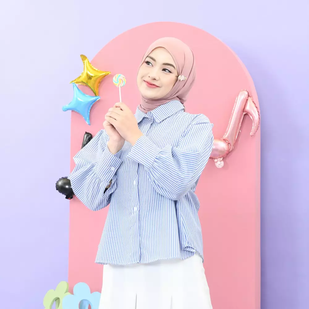 Dyandra Kemeja - Stripe Blue M19735 R44S4