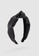 Urban Revivo black Faux Leather Knotted Headband EA46FACE540519GS_2