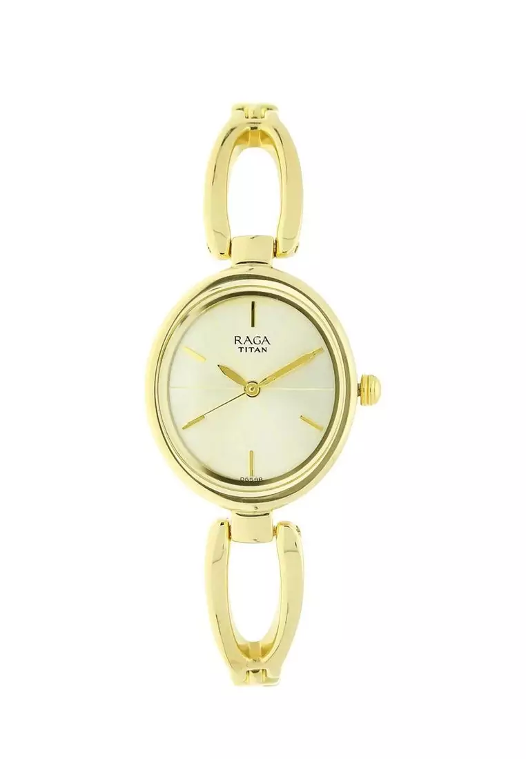 Buy Titan Titan Raga Gold Stainless Steel Watch For Women