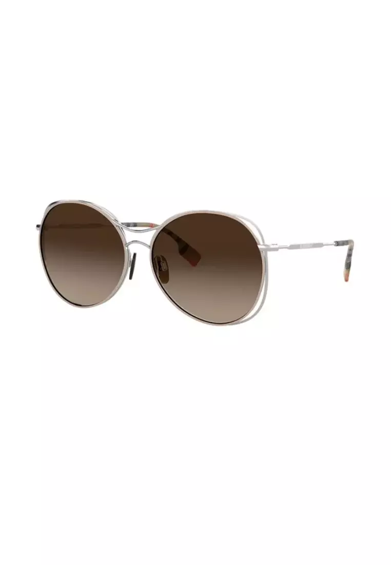 Buy Burberry Women's Brown Metal Round Sunglasses Be3105/1005/13 2023  Online