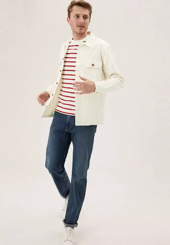 Pure Cotton Garment Dyed Overshirt