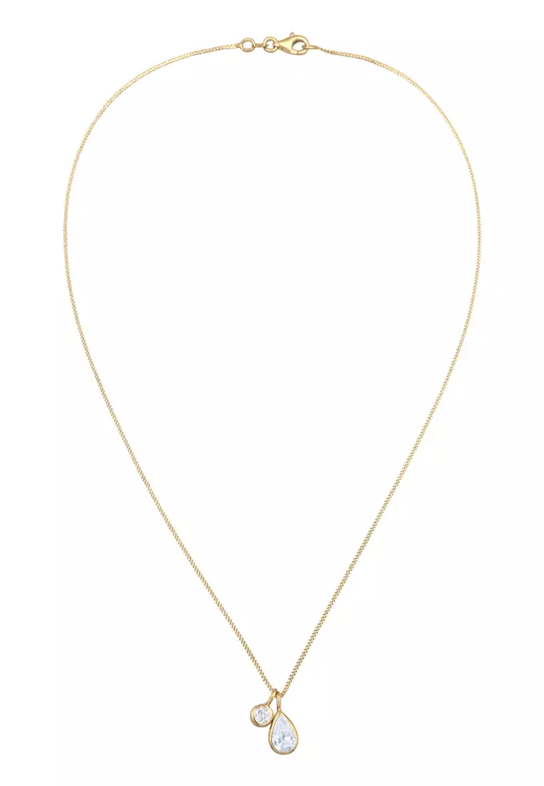 Necklace Drop Zirconia Minimalist