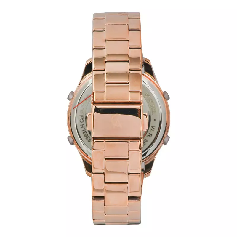 Jam Tangan Wanita Alexandre Christie Digi AC 9363 LH BRGLPBA Ladies Digital Dial Rose Gold Stainless Steel Strap