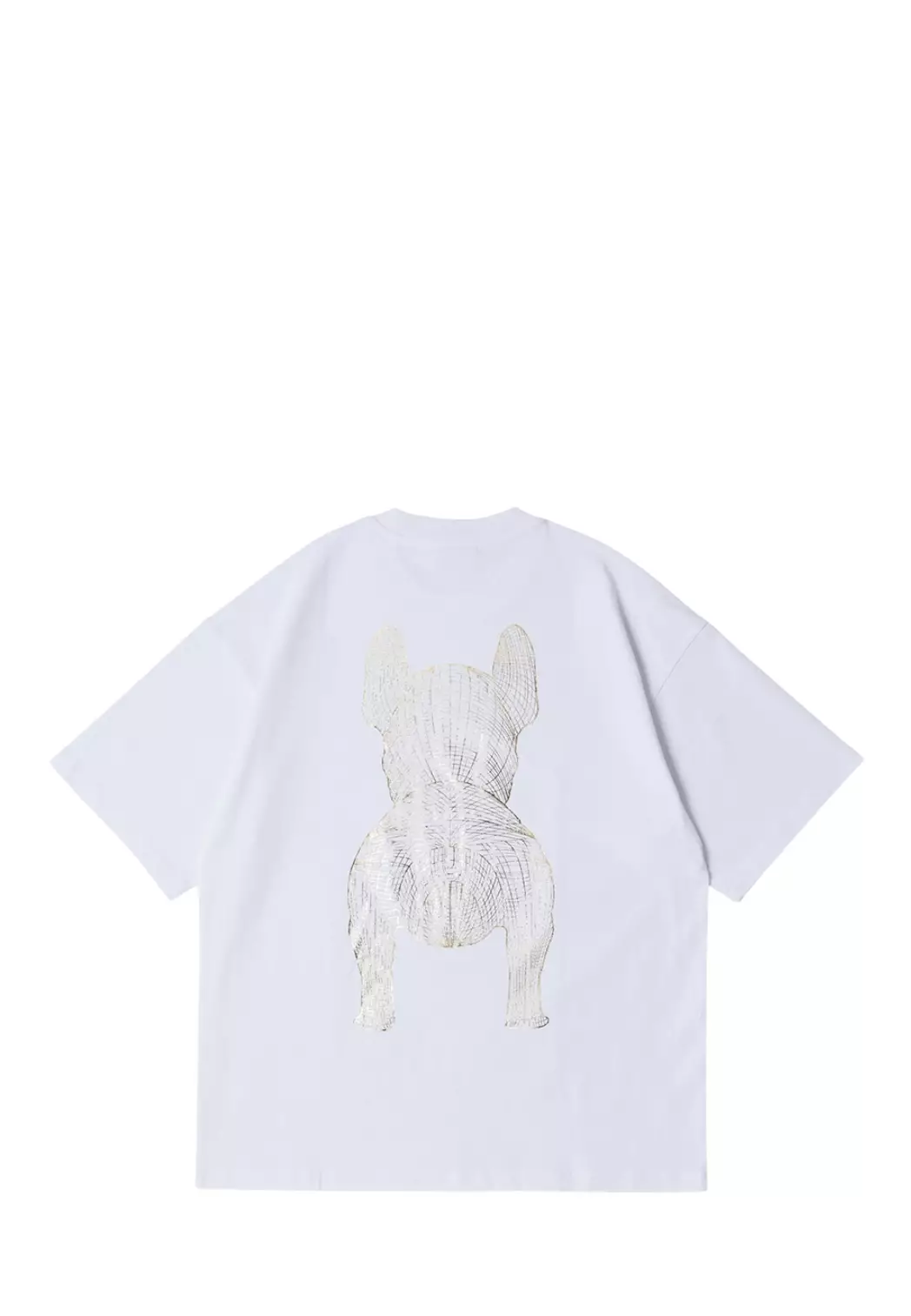 Gold Big Radog Short Sleeve Tshirt - White