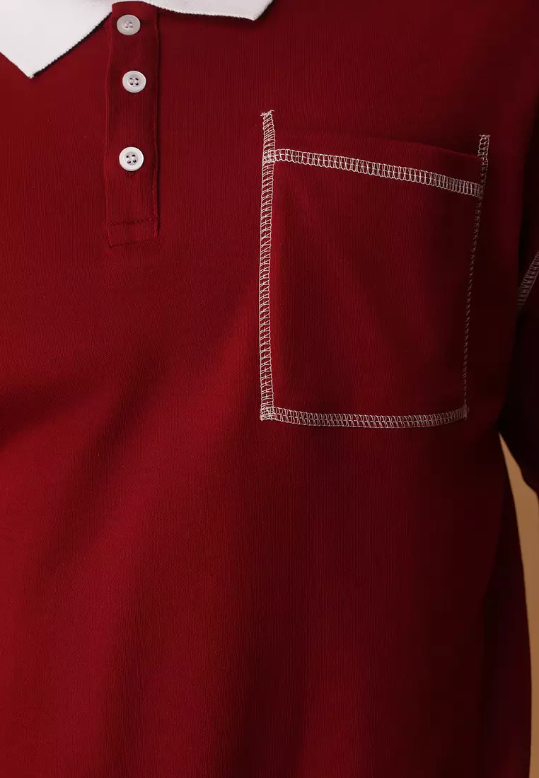 Stitch Detail Polo Shirt