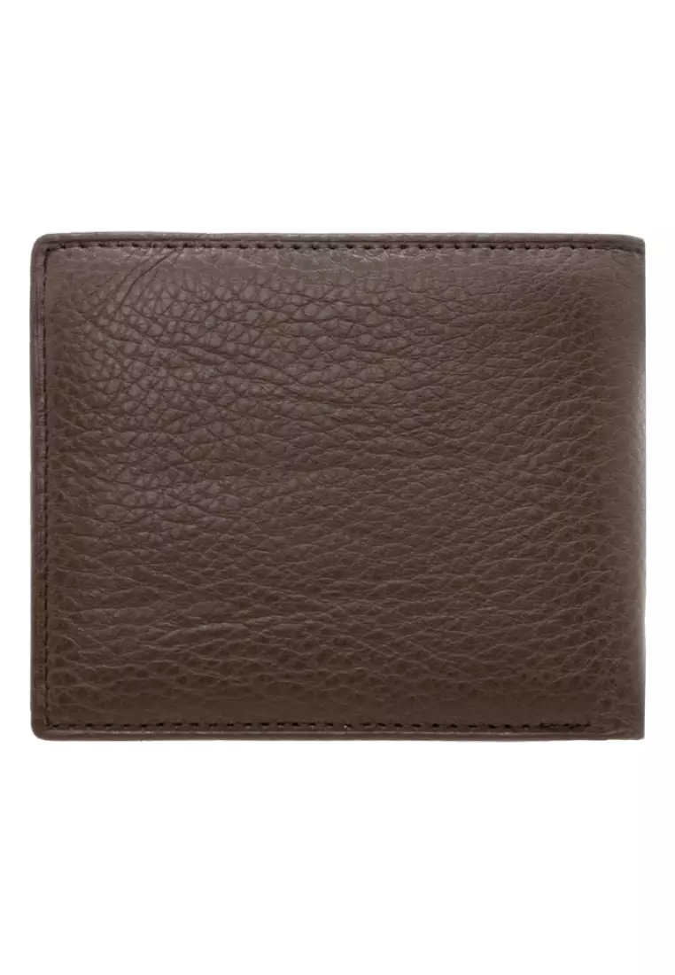 Pebble Leather Flip ID Cards Bifold Wallet EWB 40353