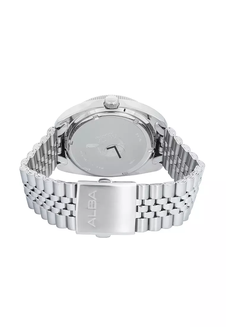 Alba Active - Jam Tangan Analog Pria - Emerald Green Dial - All Stainless Steel - AS9T77X1