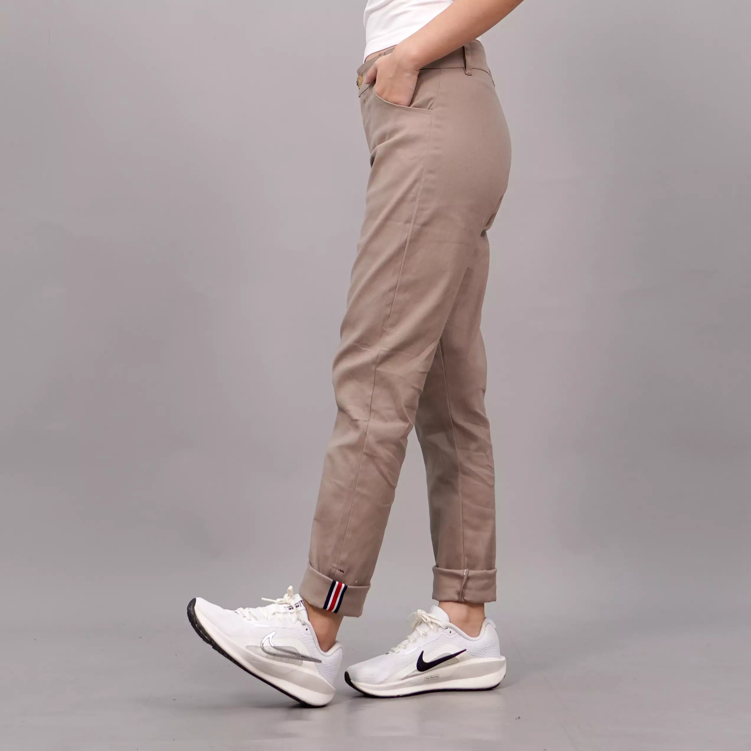  JAVIRE Chino Pants Wanita Celana Panjang Chino Earth Tone Celana Casual Wanita - MILO