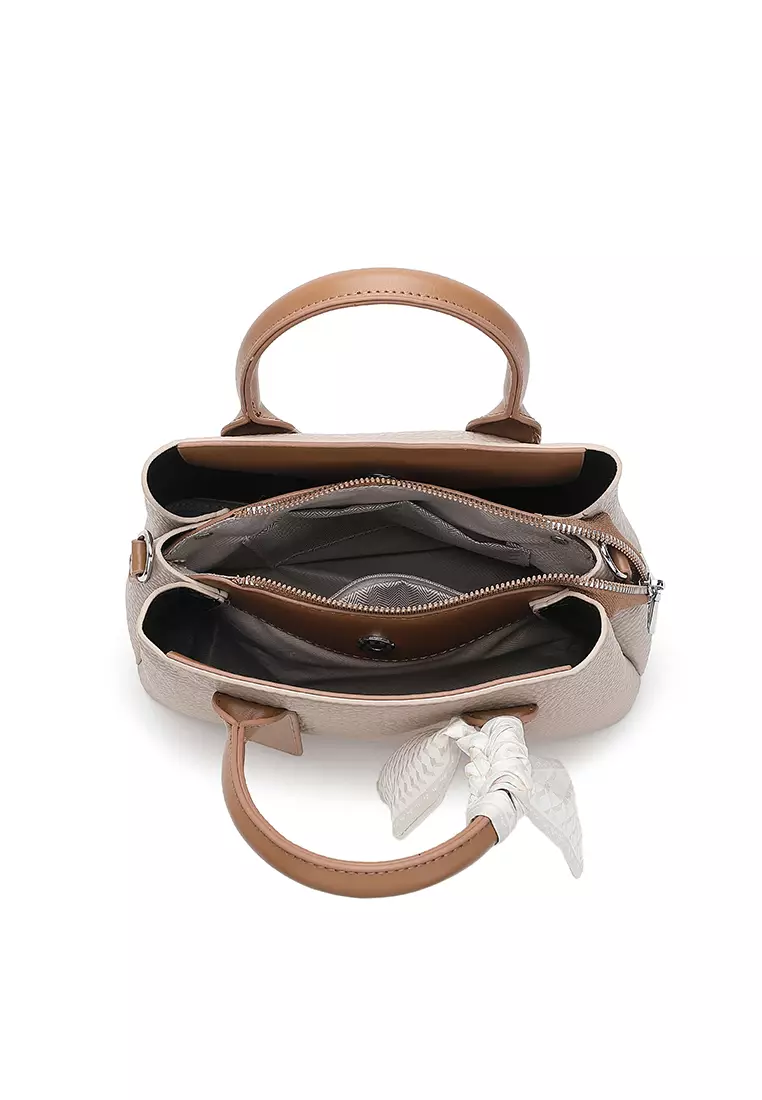 Women's Top Handle Bag / Sling Bag / Crossbody Bag - Grey