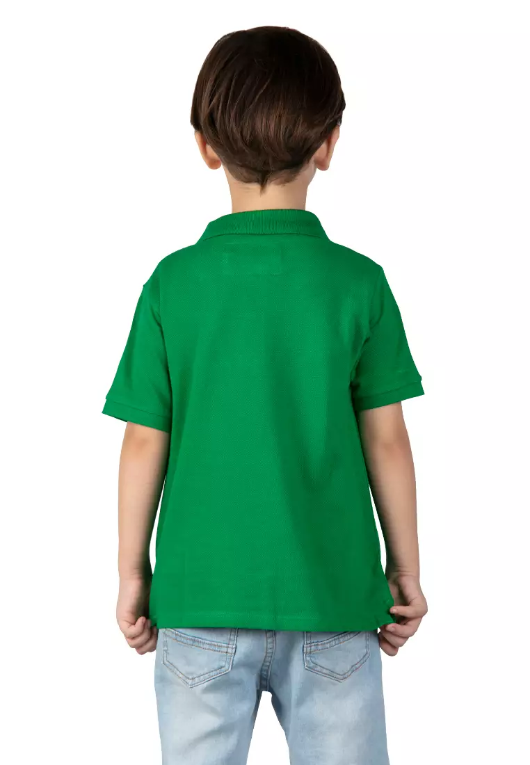 Kids green 2024 polo shirt