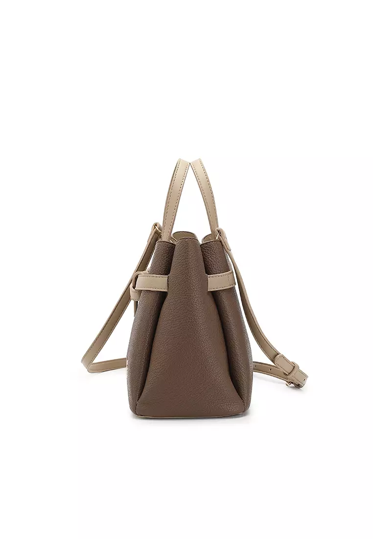 Women's Top Handle Bag / Sling Bag / Crossbody Bag / Shoulder Bag (Tas Tangan Wanita / Tas Selempang Wanita / Tas Bahu Wanita) - Cokelat