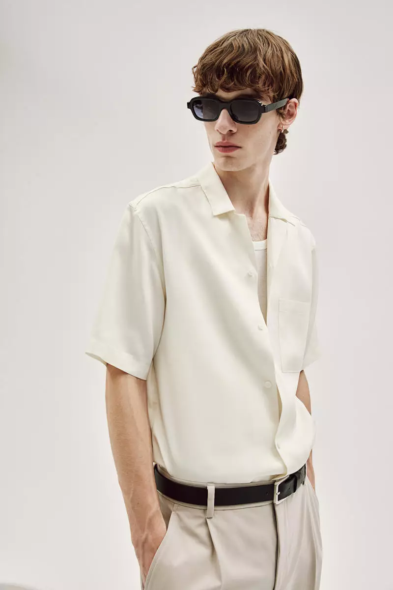 Regular Fit Lyocell resort shirt