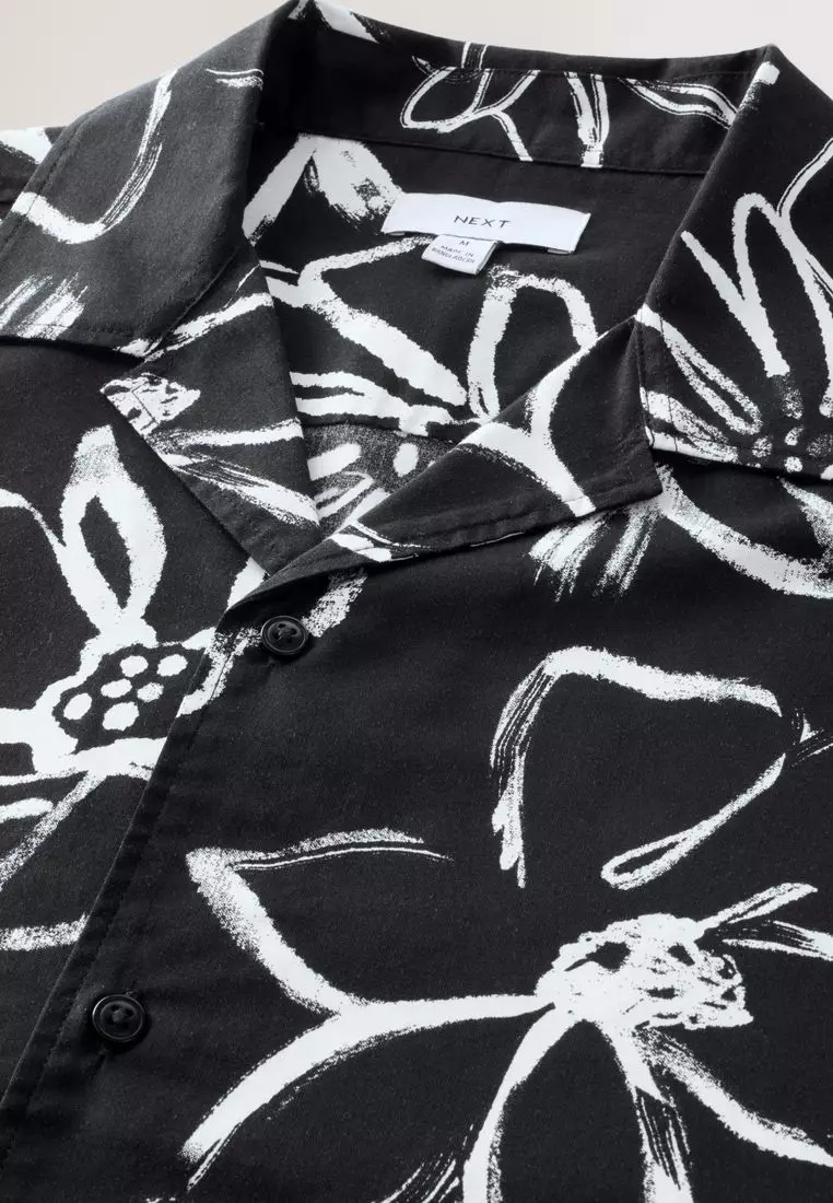 Floral Printed Short Sleeve Shirt