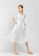 TAV white [Korean Designer Brand] Cotton Pleats Neck Dress - White 01980AAFDC031AGS_3
