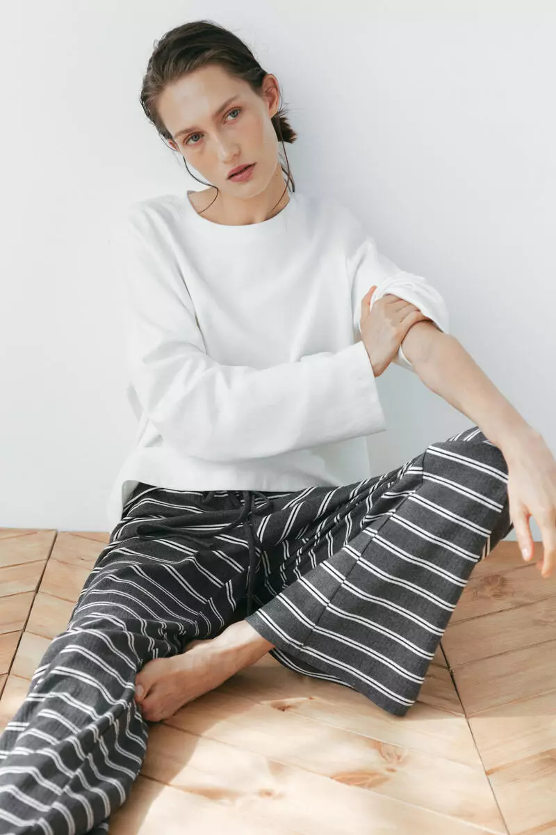 Cotton-blend trousers