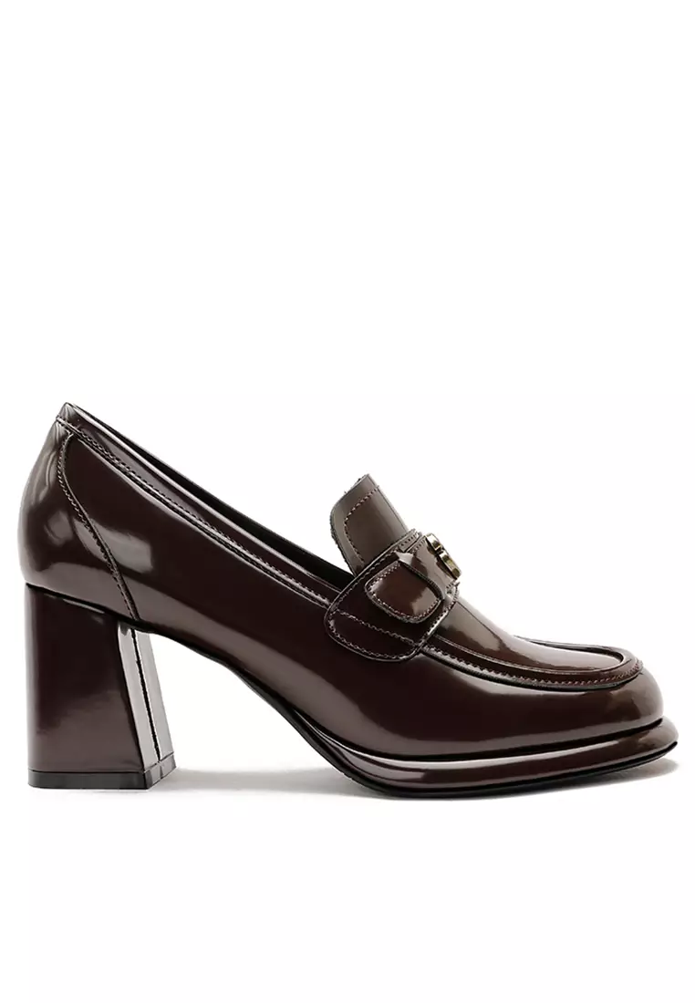 Discount on Twenty Eight Shoes  shoes - SKU: 7cm Buckle Patent Leather Loafers Te103-2