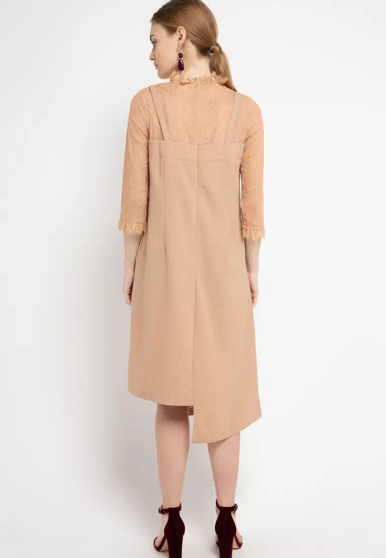 Baby Doll Combination Brocade Dresses