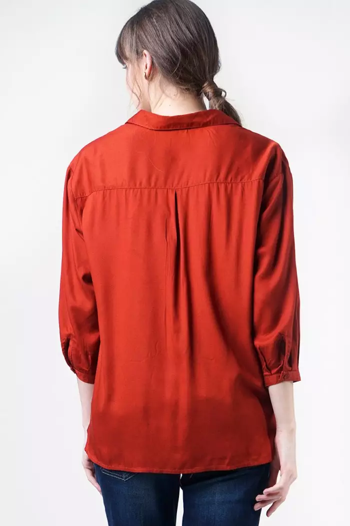 Kemeja Wanita Jytte Terracotta