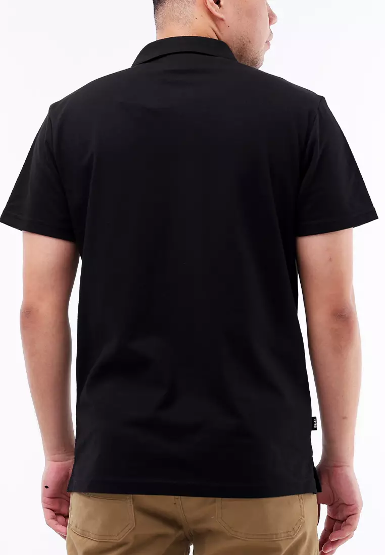 Collared Waffle Short Sleeve Polo