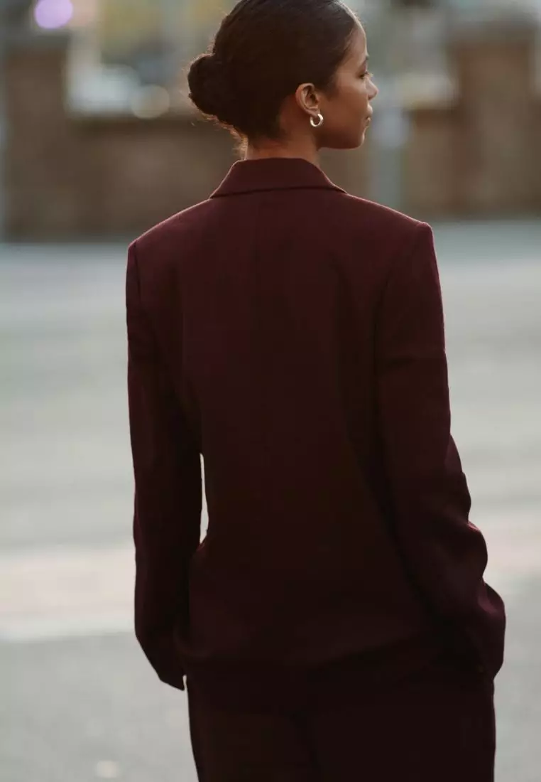 Linen Rich Single Breasted Blazer