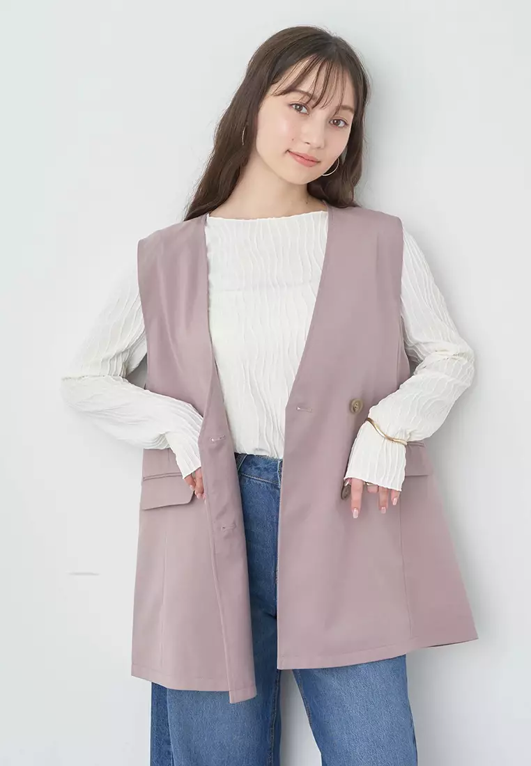 Earth Music & Ecology - Suzu Vest Pink Beige