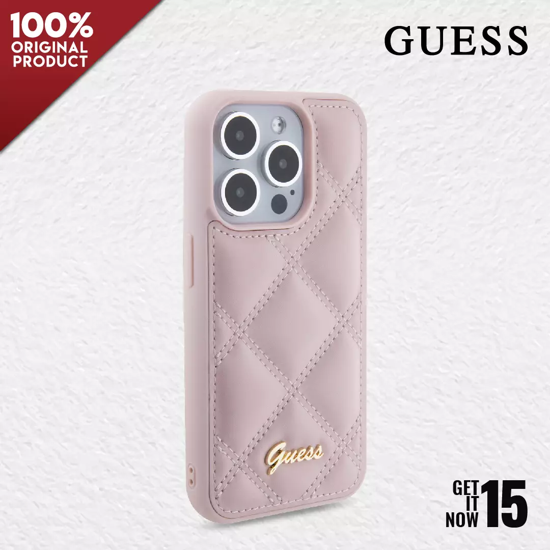 Guess Silicone Logo Strass 4G Black - etui iPhone 15 Pro Max