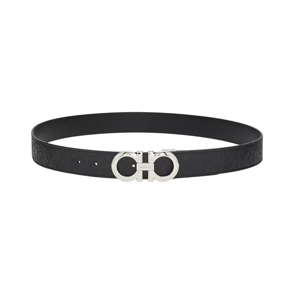 Ikat Pinggang Salvatore Ferragamo Gancini Leather Belt SALVATORE