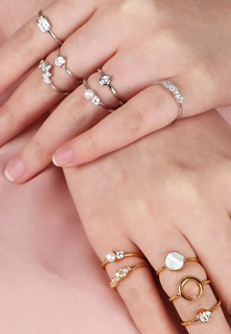 Sterling Silver Square Bar Ring