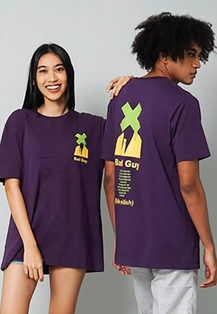 LGS Street - Badguy - Kaos - Streetwear - Ungu - Unisex - ST.30.H045.022
