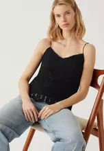 Cotton Rich Embroidered Cami Top