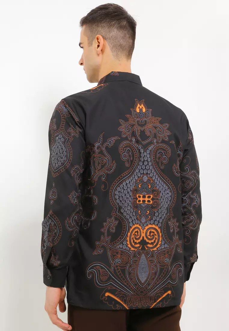Abinawa Kemeja Batik Exclusive Premium Pria Casual Modern Lengan Panjang