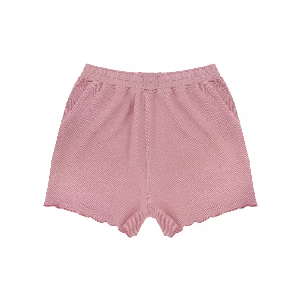 3Second Kids Girl's Short Pants Polyester Mini Rib Lettuce Hem Meysa C021224