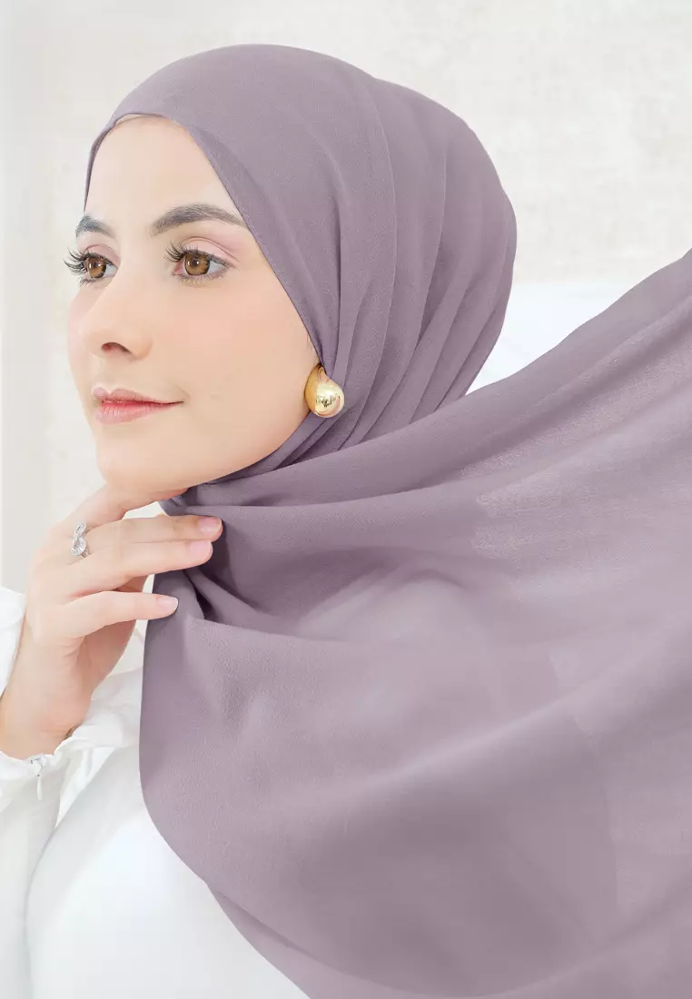 Cotton Bee - Ramya Shawl | Pashmina Viscose - Lilac Herb