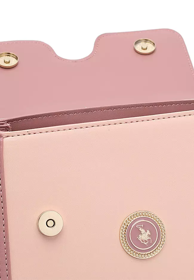 Top Handle Bag / Sling Bag / Crossbody Bag - Pink