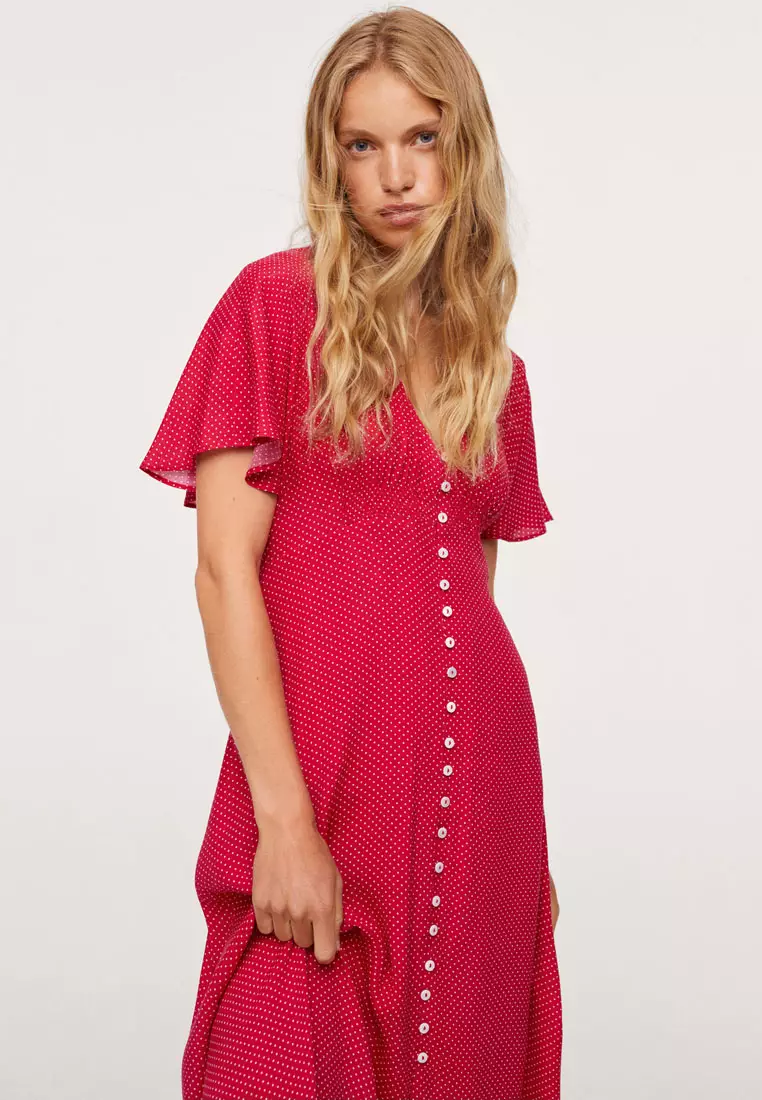 Polka dot store mango dress