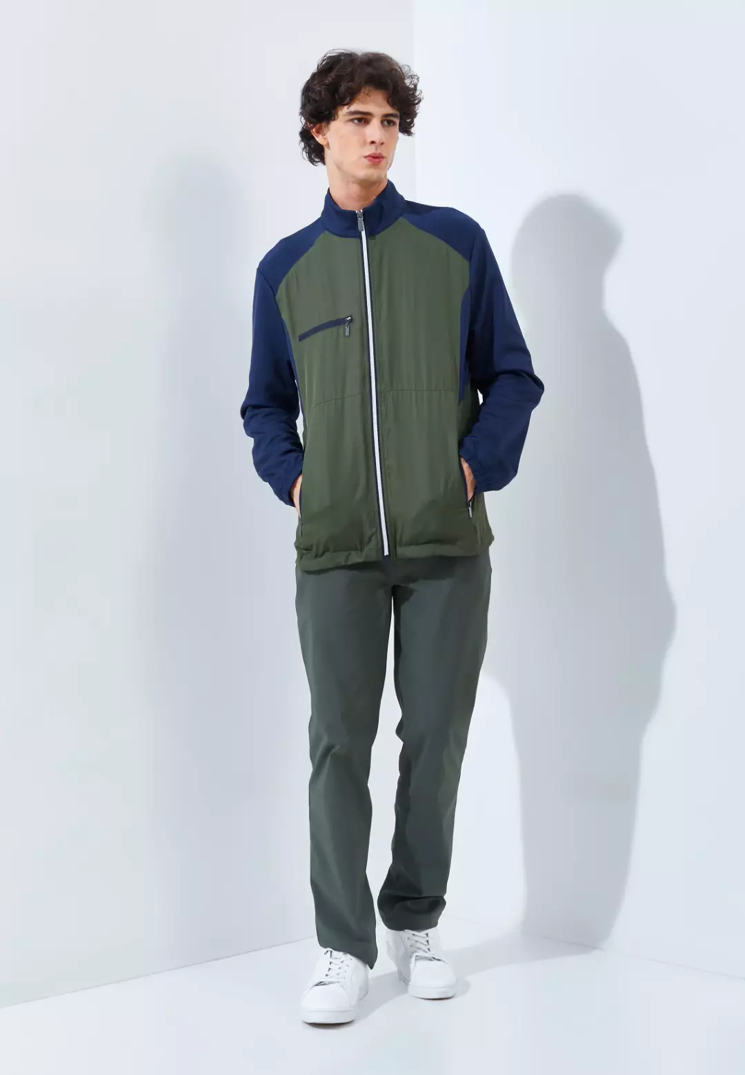 Jack Nicklaus Crowne Premium Jacket Virtual Olive