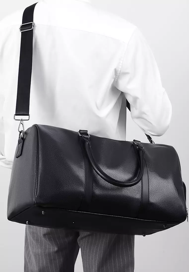Leather Travel Duffel Bag