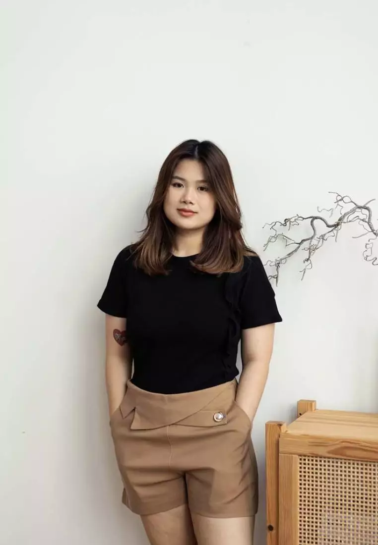 COTTON BLOUSE WITH RUFFLES DETAILS