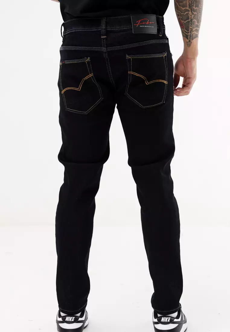 Denim Long Pants Skinny Fit Stretch