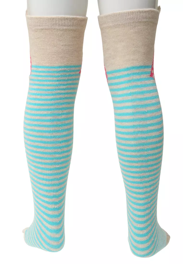 Candie Kaos Kaki Panjang Anak Perempuan Motif Owl Kids Long Socks Material Cotton ORIGINAL - Tosca