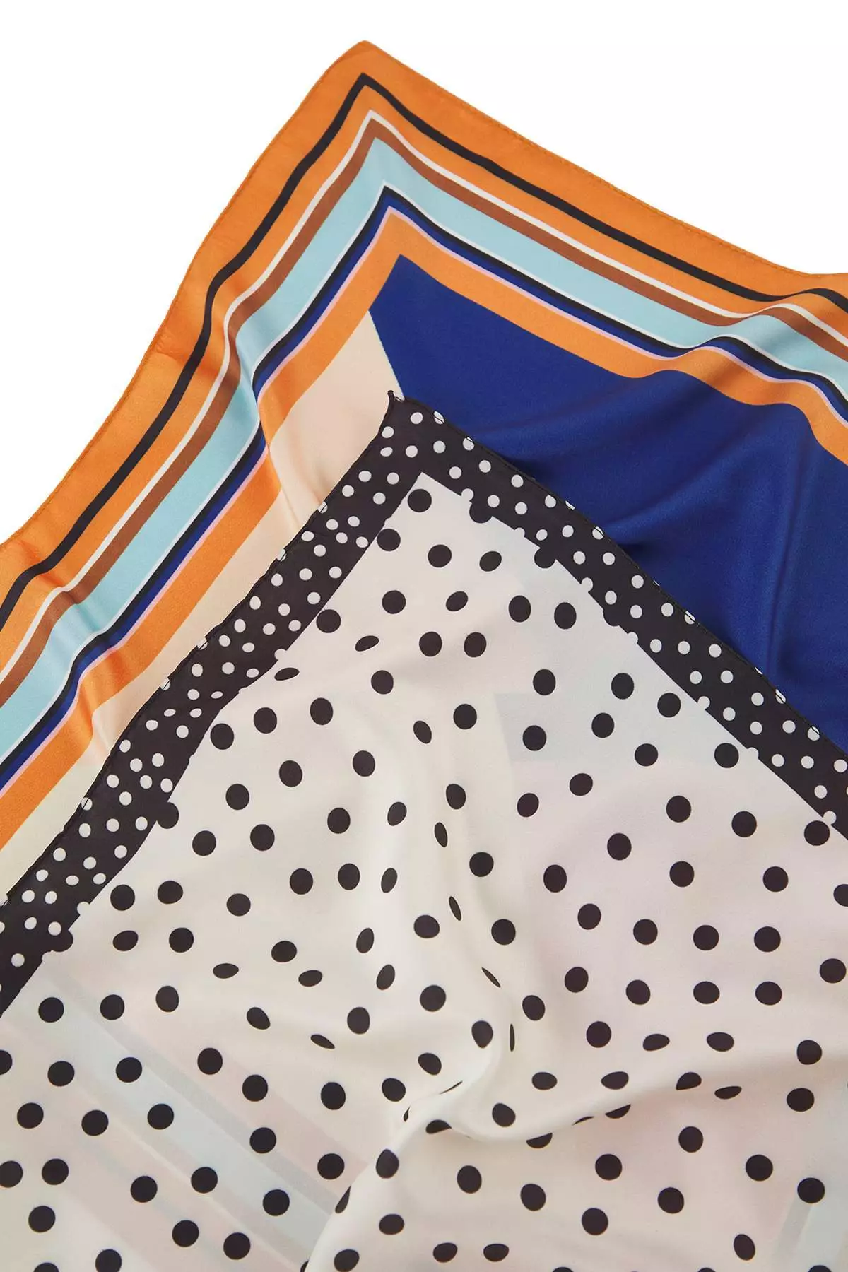Black-White Patterned 50*50cm 2-Pack Scarf Accessory